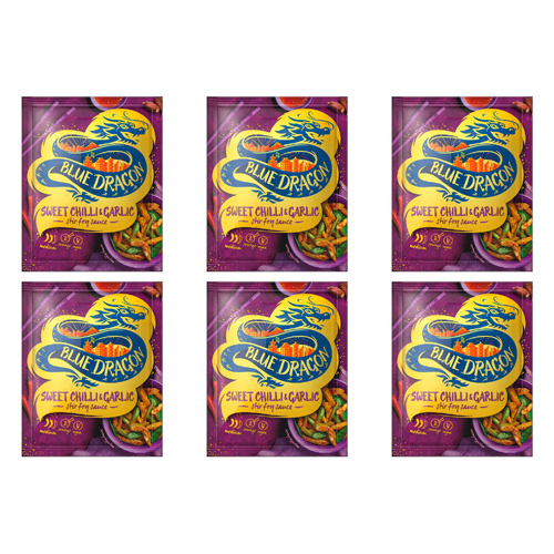 Blue Dragon Sweet Chilli & Garlic Stir Fry Sauce (Bulk Buy Pack Of 6)