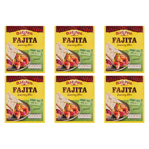 Old El Paso Smoked Barbeque Fajita Spice Mix (Bulk Buy Pack Of 6)