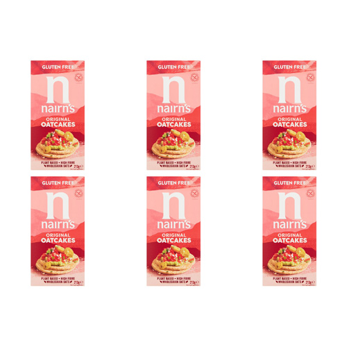 Nairns Gluten Free Oat Cakes (Bulk Buy Pack Of 6)
