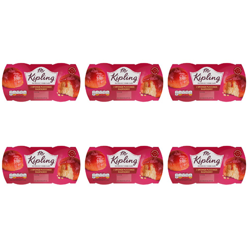 Mr Kipling Exceedingly Good Puddings 2 Pack Raspberry (Bulk Buy Pack Of 6)