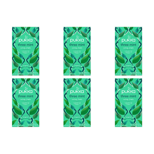 Pukka Organic 3 Mint Tea 20s (Bulk Buy Pack Of 6)