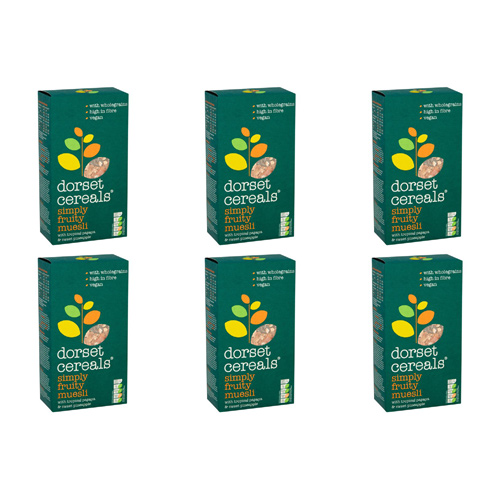 Dorset Cereal Simply Fruit Muesli (Bulk Buy Pack Of 6)