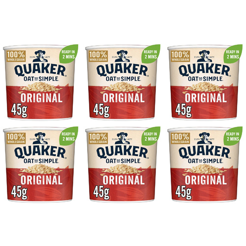 Quaker Oats So Simple Express Pot Original (Bulk Buy Pack Of 6)