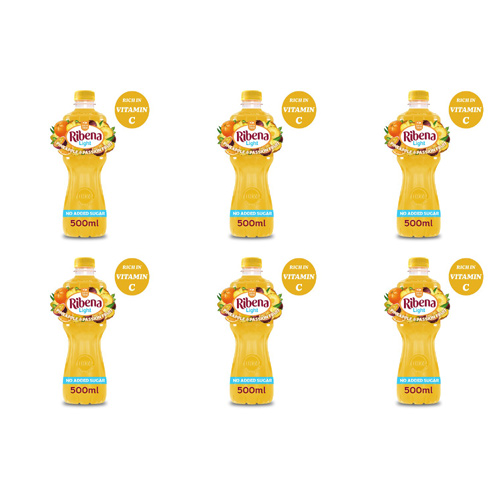 Ribena Pineapple & Passionfruit Ready To Drink (Bulk Buy Pack Of 6)