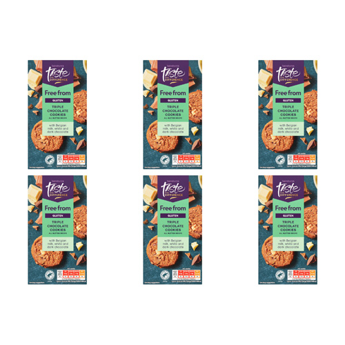 Sainsbury's Free From Triple Chocolate Cookies, Taste the Difference 150g (Bulk Buy Pack Of 6)