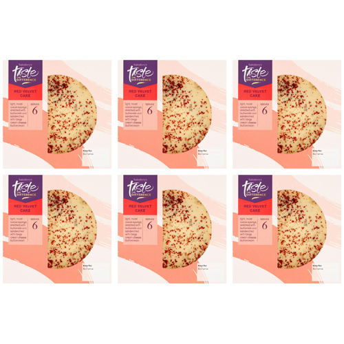 Sainsbury's Red Velvet Cake, Taste the Difference (Bulk Buy Pack Of 6)