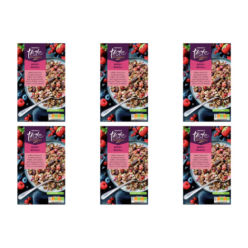 Sainsbury's Berry Muesli, Taste the Difference (Bulk Buy Pack Of 6)