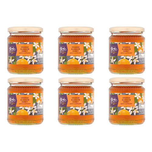 Sainsburys Taste the Difference Orange Blossom Honey (Bulk Buy Pack Of 6)