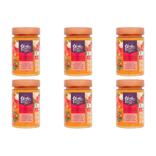 Sainsburys Taste the Difference Red Pepper & Ricotta Pesto (Bulk Buy Pack Of 6)