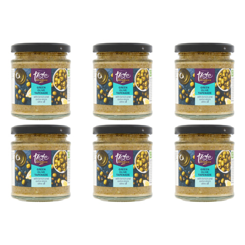 Sainsburys Taste the Difference Green Olive Tapenade with Lemon (Bulk Buy Pack Of 6)