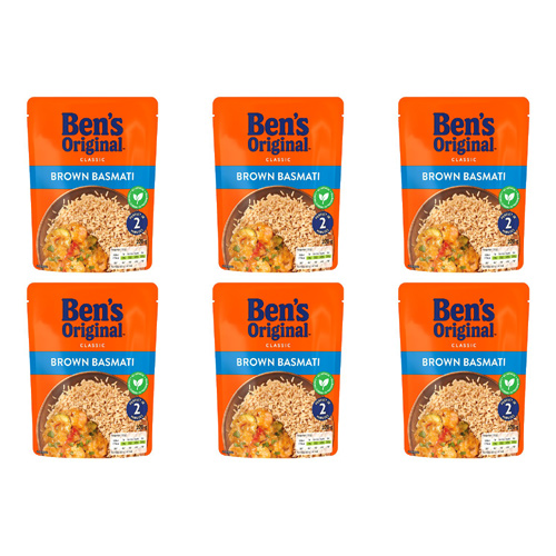 Ben's Original Classic Brown Basmati (Bulk Buy Pack Of 6)