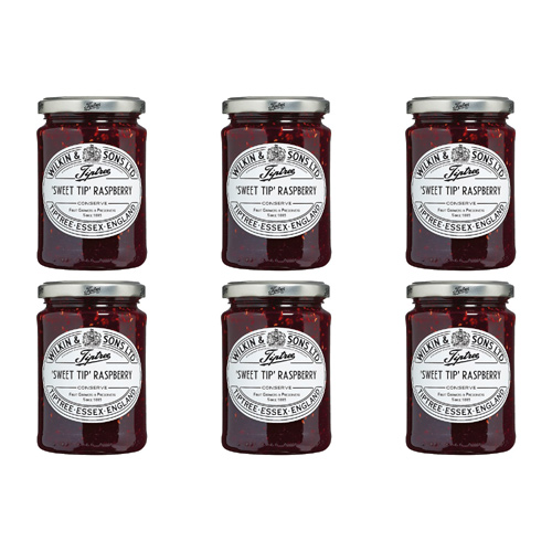 Tiptree Sweet Tip Raspberry Conserve (Bulk Buy Pack Of 6)