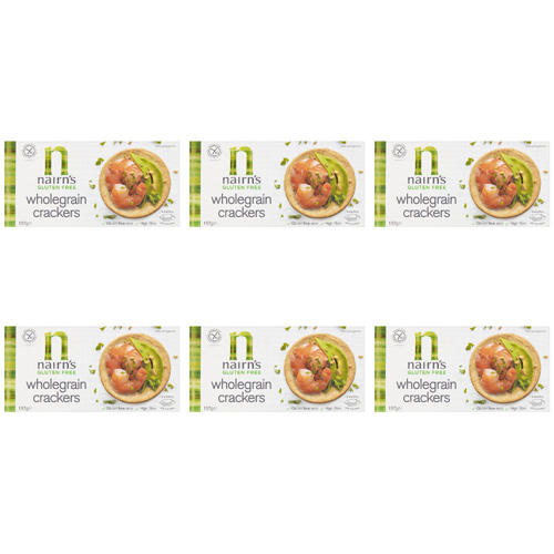 Nairns Gluten Free Wholegrain Crackers (Bulk Buy Pack Of 6)
