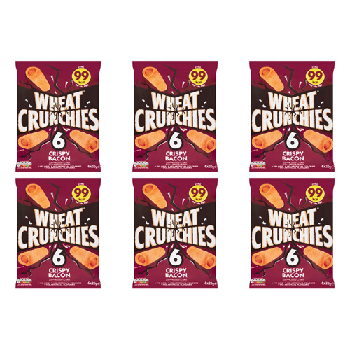 Wheat Crunchies Crispy Bacon 6 Pack (Bulk Buy Pack Of 6)