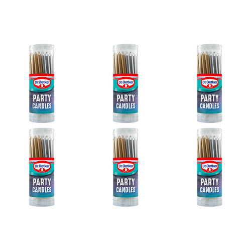 Dr. Oetker Party Candles 18 Pack (Bulk Buy Pack Of 6)