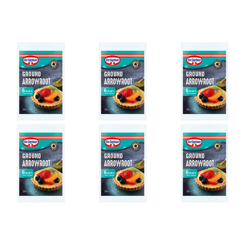 Dr. Oetker Ground Arrowroot Sachets 6 x 8g (Bulk Buy Pack Of 6)
