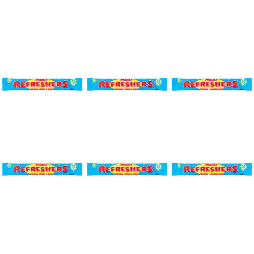 Swizzels Matlow Giant Refresher Chew Bar Original Lemon (Bulk Buy Pack Of 6)