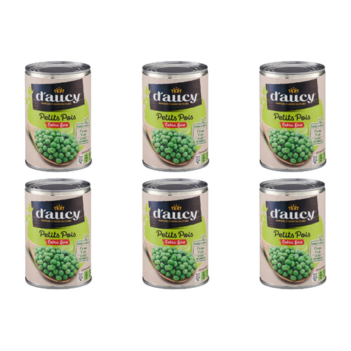 D'aucy Petit Pois (Bulk Buy Pack Of 6)