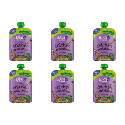 Ellas Kitchen 7 Months Cheery Chicken Roast Dinner (Bulk Buy Pack Of 6)