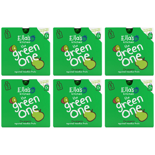 Ellas Kitchen 4 Months The Green One 5 Pack (Bulk Buy Pack Of 6)
