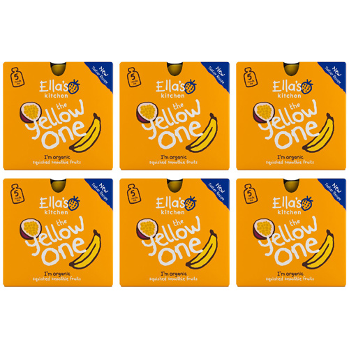 Ellas Kitchen 4 Months The Yellow One 5 Pack (Bulk Buy Pack Of 6)