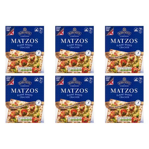 Rakusens Traditional Matzos (Bulk Buy Pack Of 6)