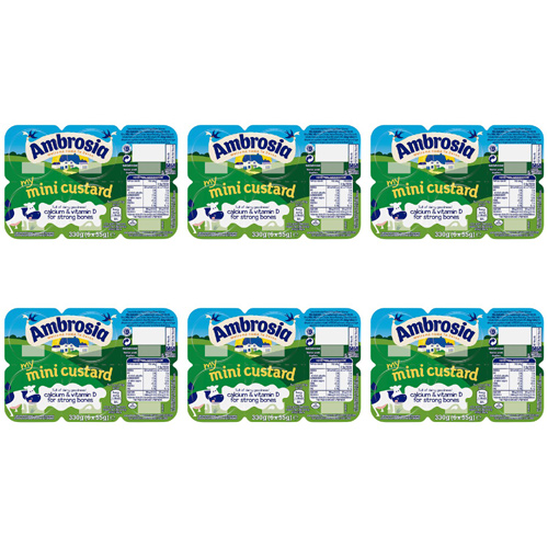 Ambrosia Custard Minis (Bulk Buy Pack Of 6)
