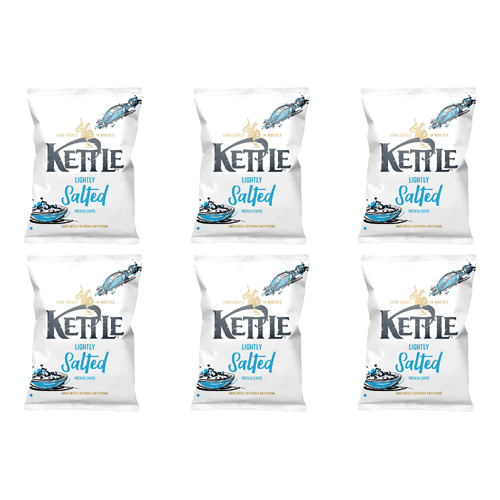 Kettle Chips Lightly Salted (Bulk Buy Pack Of 6)