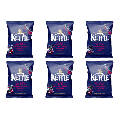 Kettle Sea Salt and Balsamic Vinegar (Bulk Buy Pack Of 6)