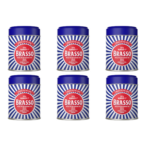 Brasso Duraglit Metal Polish Wadding (Bulk Buy Pack Of 6)