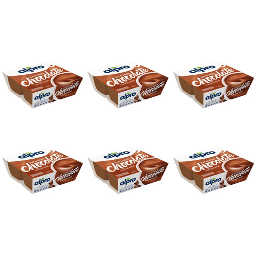 Alpro Soya Chocolate Dessert 4 x 125g (Bulk Buy Pack Of 6)