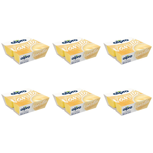 Alpro Soya Vanilla Dessert 4 x 125g (Bulk Buy Pack Of 6)