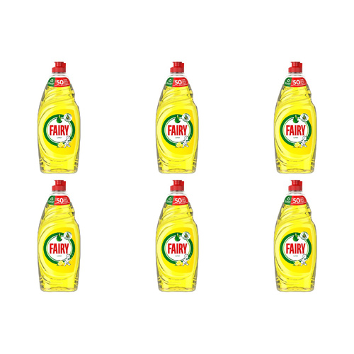 Fairy Lemon Washing Up Liquid Large (Bulk Buy Pack Of 6)