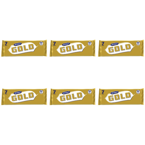 McVities Gold Bars 7 Pack (Bulk Buy Pack Of 6)