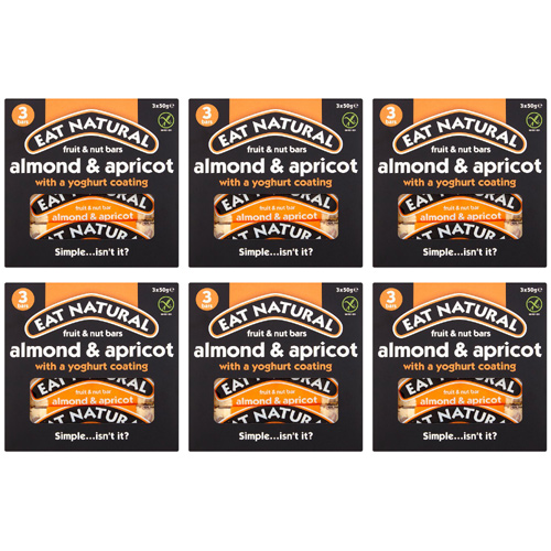 Eat Natural Yoghurt Almond and Apricot 3 Pack (Bulk Buy Pack Of 6)