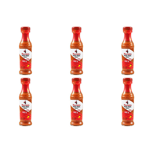 Nandos Hot Peri Peri Sauce (Bulk Buy Pack Of 6)