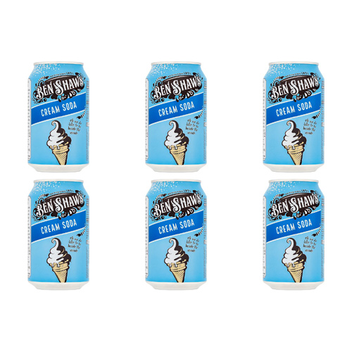 Ben Shaws American Cream Soda (Bulk Buy Pack Of 6)