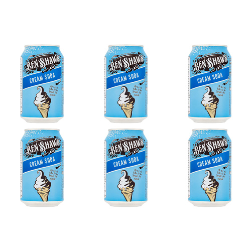 Ben Shaws Cream Soda - 24 x 330ml (Bulk Buy Pack Of 6)