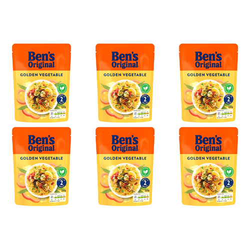 Ben's Original Express Golden Vegetable Rice (Bulk Buy Pack Of 6)
