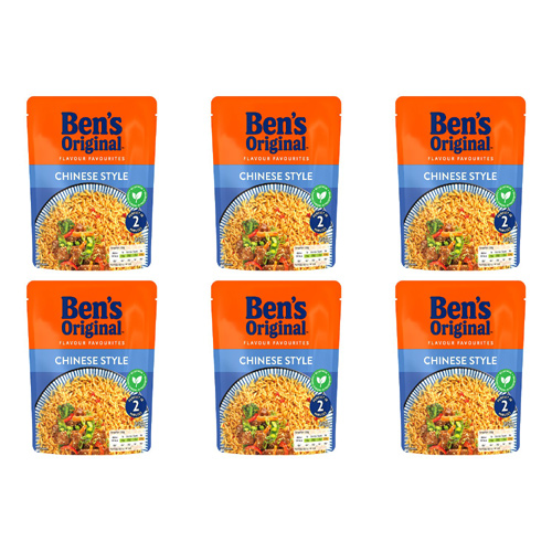 Ben's Original Express Chinese Style Rice (Bulk Buy Pack Of 6)