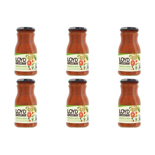Loyd Grossman Tomato And Basil Sauce (Bulk Buy Pack Of 6)
