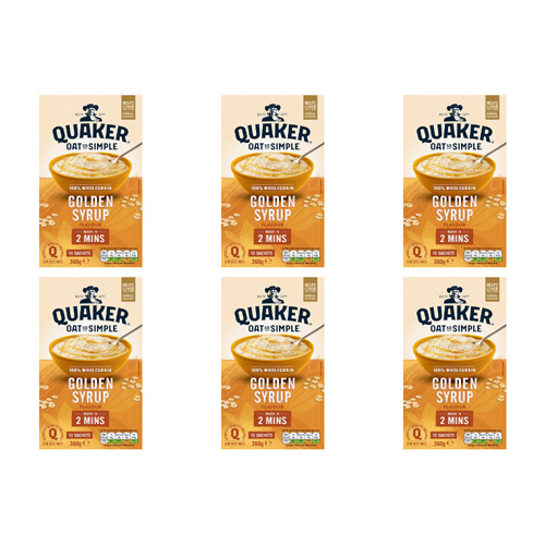 Quaker Oat So Simple Golden Syrup (Bulk Buy Pack Of 6)