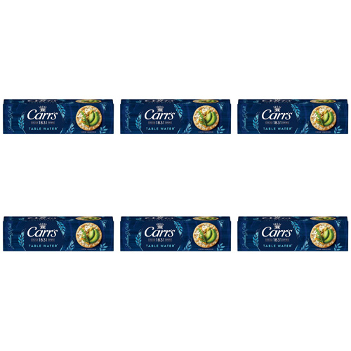 Carrs Table Water Biscuits (Bulk Buy Pack Of 6)