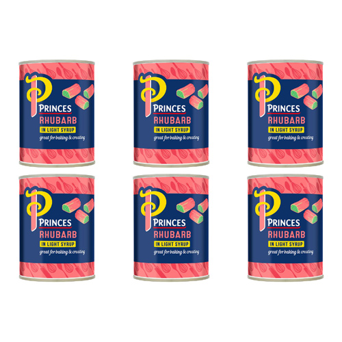 Princes Rhubarb In Syrup (Bulk Buy Pack Of 6)