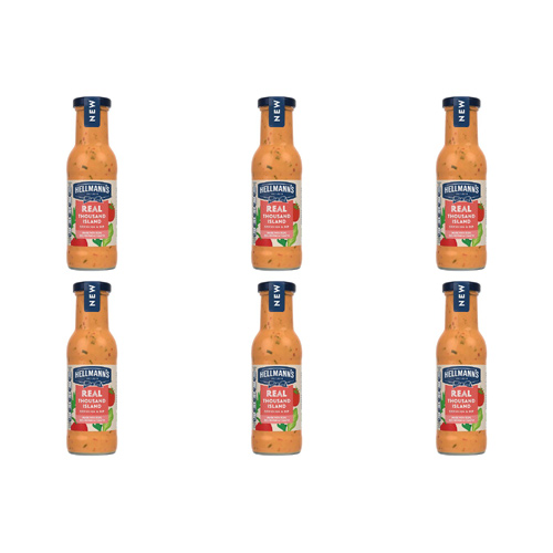 Hellmanns Real Thousand Island Dressing & Dip (Bulk Buy Pack Of 6)
