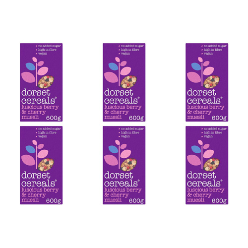 Dorset Cereal Luscious Berries and Cherries (Bulk Buy Pack Of 6)