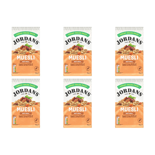 Jordans Natural Muesli (Bulk Buy Pack Of 6)