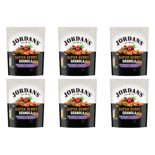 Jordans Super Berry Granola (Bulk Buy Pack Of 6)