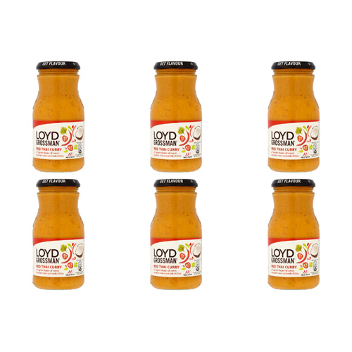 Loyd Grossman Red Thai Curry (Bulk Buy Pack Of 6)