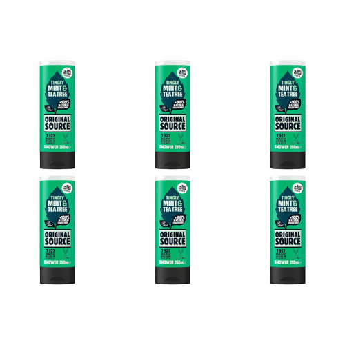 Original Source Mint & Tea Tree Shower Gel (Bulk Buy Pack Of 6)